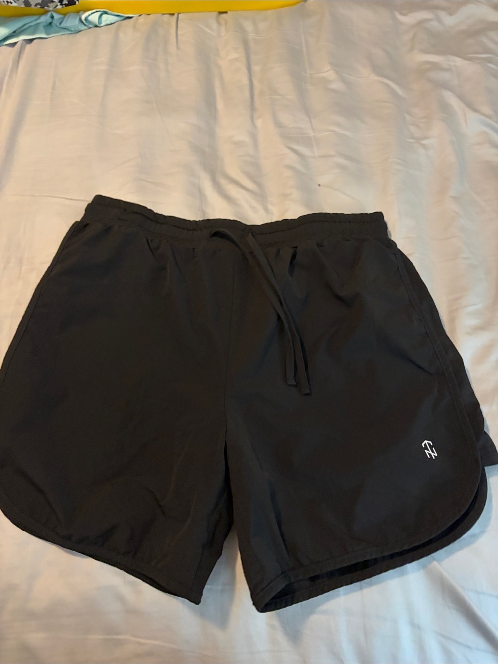 Men's Black Athletic Pull-On Performance Shorts